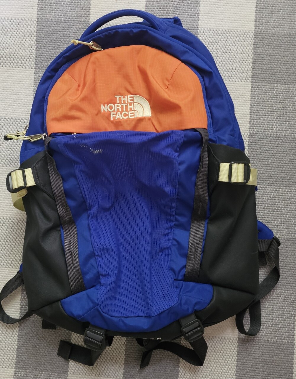 The North Face Blue and Orange Men's Hiking Backpack